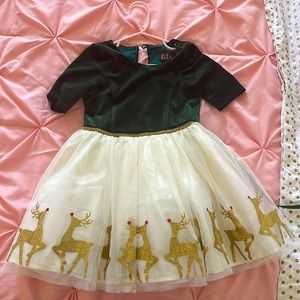 Lilt Christmas Rudolph girls dress 5t